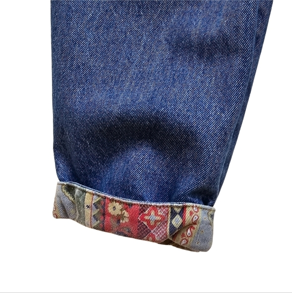 NO! Jeans Absolutely Blue vintage 80s high waist patchwork mom jeans - Picture 2 of 12